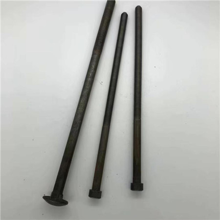 3-Stift-Flachkopf-Aufzugsschaufelschraube für Riemen mit Kuppelscheibe und Sechskantmutter din15237